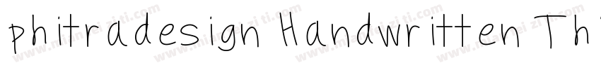 phitradesign Handwritten Thin字体转换